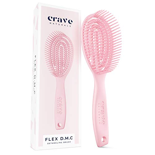 Crave Naturals FLEX Detangling Brush for Curly & Thick Hair