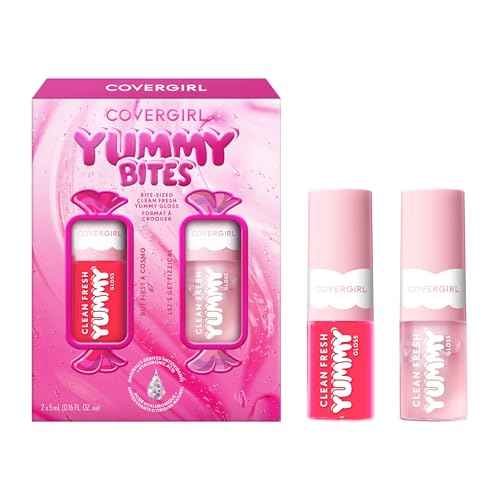 COVERGIRL Clean Fresh Yummy Gloss Bite-Sized Minis Kit - Let¡¯s Get Fizzical & But First a Cosmo - 0.16 fl oz each