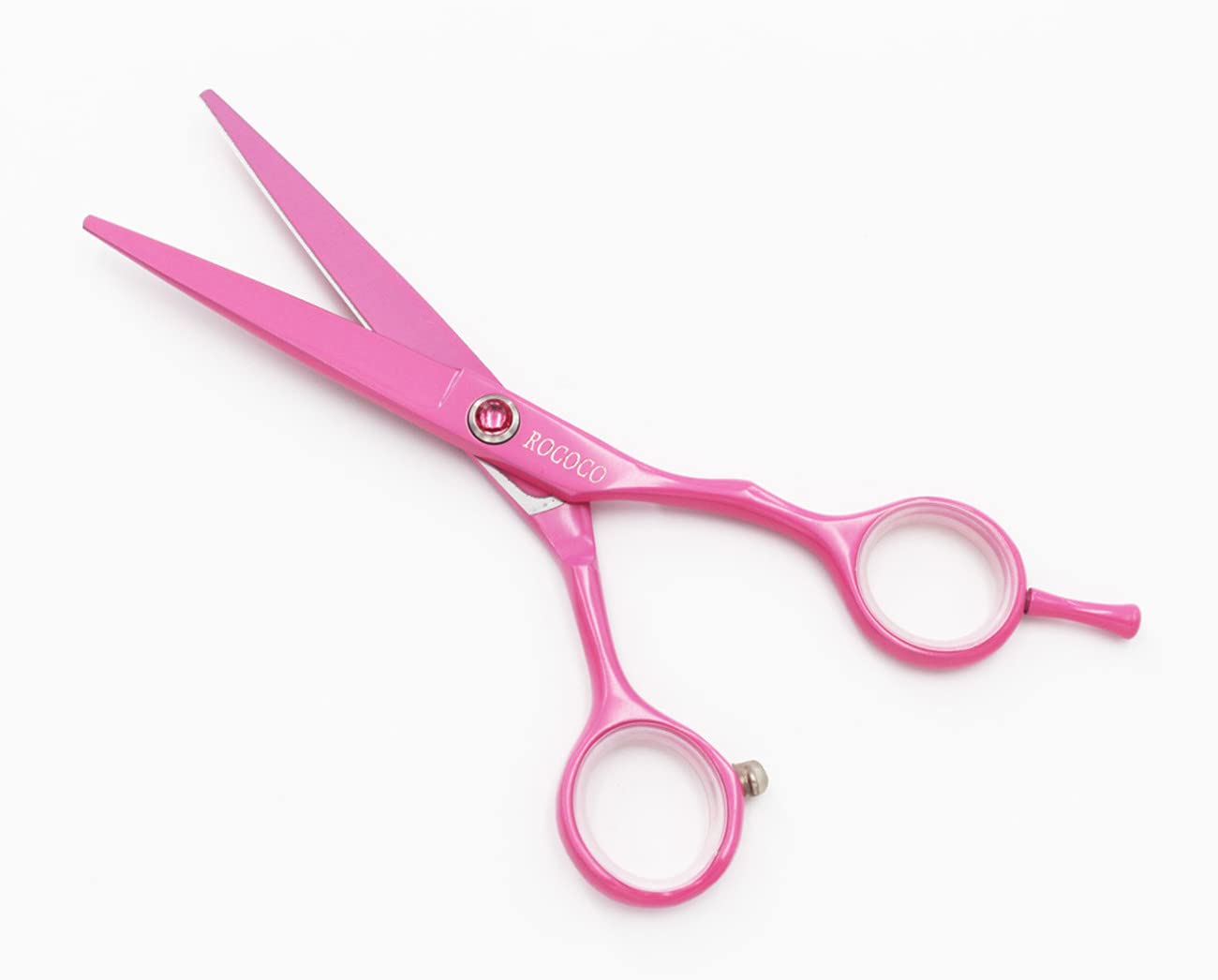 ROCOCO Professional 5.5 inch Pink Salon Hair Cutting Scissors and Hair Thinning Shears with Razor for Female Hairdresser(Pink)