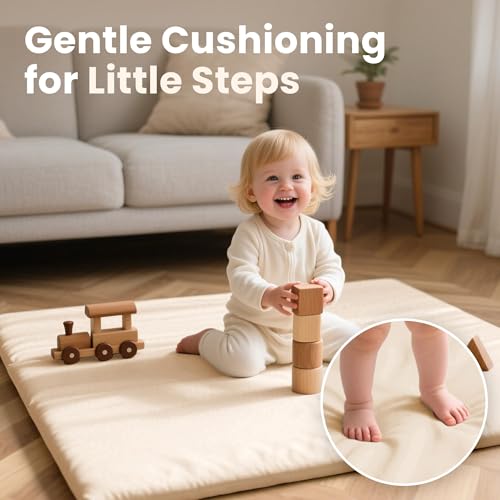Huloo Sleep 50x50 Waterproof Baby Play Mat - Non-Toxic & Non-Slip