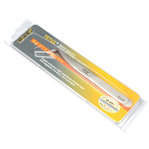 Vetus Eyelash Extesnion Tweezers 3D 6D Volume Individual Lashes Extension Application Tool 6A-SA by Qeelasee