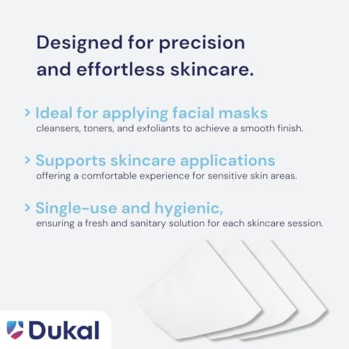 Dukal 900345 Beauty Wipe, 4" x 4", Pack of 200