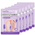 Lavender Exfoliating Foot Peel Mask - 6 Pack for Soft Feet