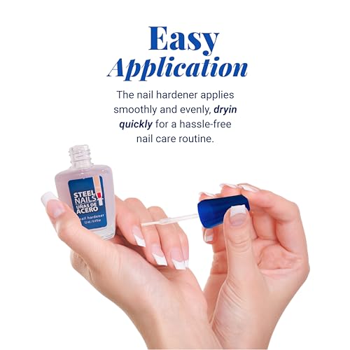 Amen Beauty Steel Nails Strengthener & Hardener Clear Polish for Damaged Nails