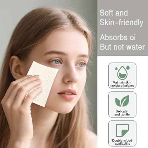 Bamboo Charcoal Oil Blotting Sheets 600 Counts ? Makeup Friendly & Portable Facial Blotting Paper for Oily Skin | Natural Oil Absorbing, Travel-Size Pack (Gift-Ready) (White)