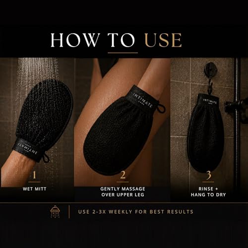 Exfoliating Mitt for Smooth Skin – Reusable Microfiber Glove