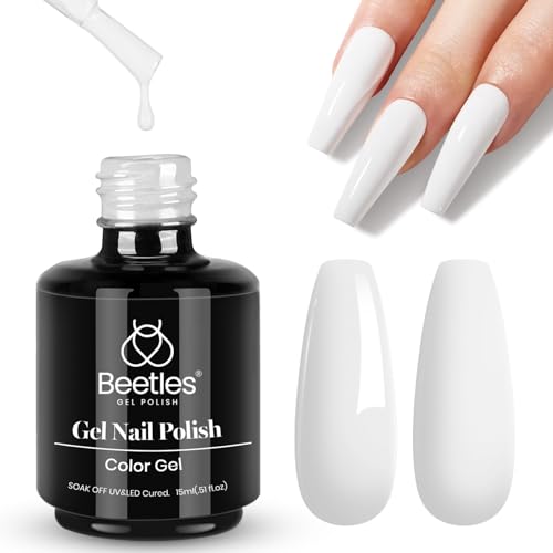 Beetles White Gel Nail Polish 15ml - UV Soak Off