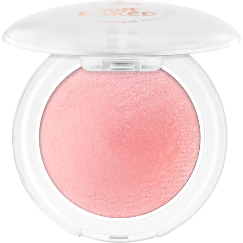 Essence Soft Baked Blush - Soft Bloom Shimmer Powder, 10g