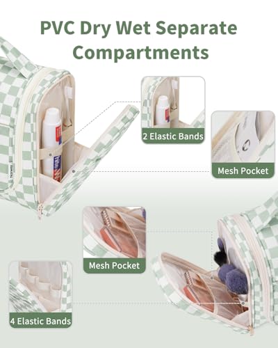 Narwey Hanging Toiletry Bag for Travel – Makeup Organizer