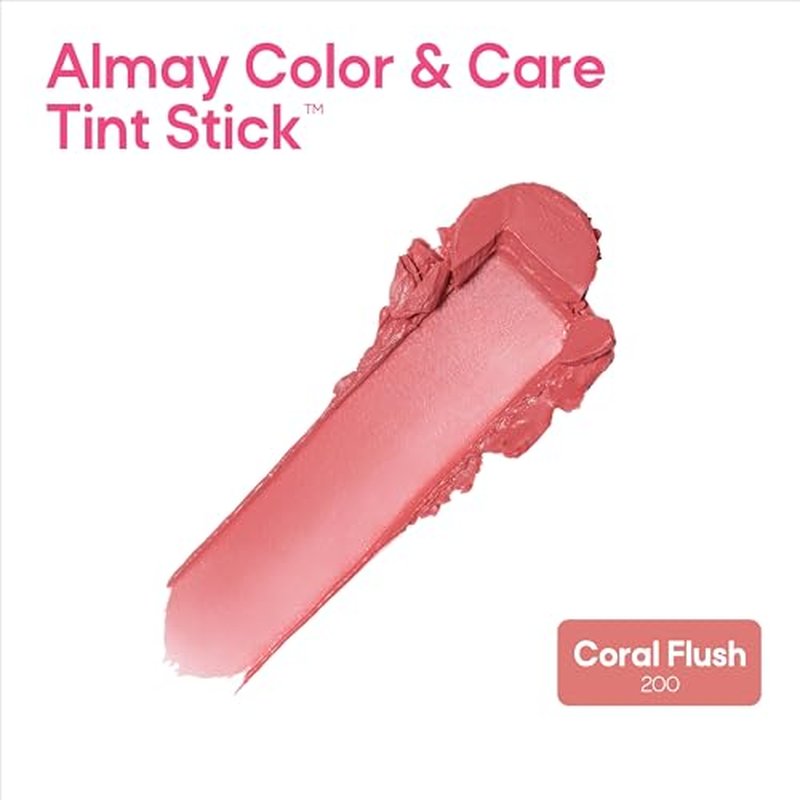 Almay Lip and Cheek Tint Stick - Moisturizing Blush & Lip Color, Coral Flush