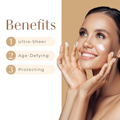 In The Spotlight SPF 50 Sun Protection and Skincare Enhancer, Facial Skin Care Product with Hyaluronic Acid, Sun Screen Protector for Faces, Personal Face Sunscreen Regimen