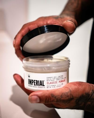 Imperial Barber Classic Pomade, 6 oz | Water-Based Strong Hold