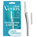 Dermaplaning Facial Razor Tool with 2 Blade Refills for Women