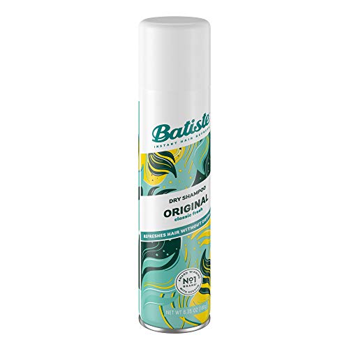 Batiste Dry Shampoo, Original Fragrance, Refresh Hair and Absorb Oil Between Washes, Waterless Shampoo for Added Hair Texture and Body, 6.35 OZ Dry Shampoo Bottle