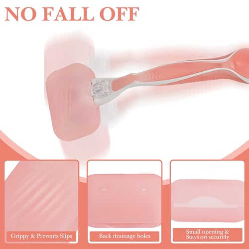 Pink Razor Silicone Cover 2 Pack Travel Shaver Holder Compatible with Venus Razors