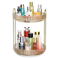 GTI 360° Rotating Makeup Organizer 2-Tier, 9 Inch Gold Vanity Storage