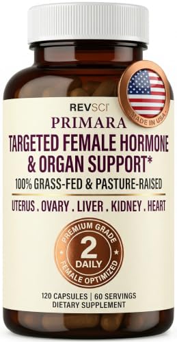 Grass Fed Beef Organ Supplement for Women – 120 Capsules for Hormone Balance & Vitality