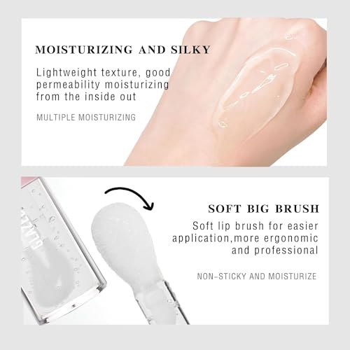Black Sugar Glossy Lip Gloss - Non-Sticky, Hydrating Shine