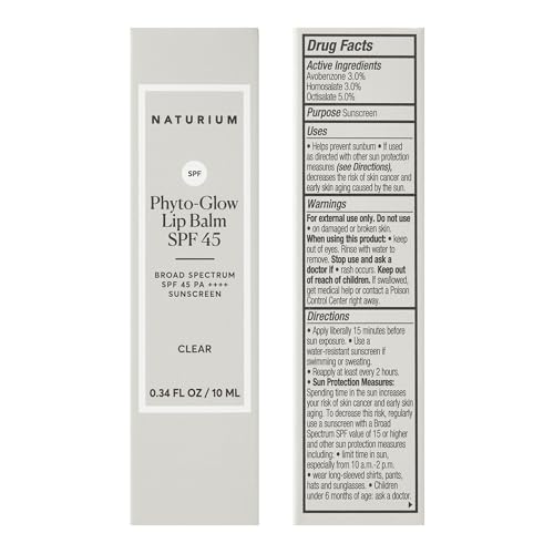Naturium Phyto-Glow Lip Balm SPF 45 - Hydrating Sunscreen Gloss 10mL