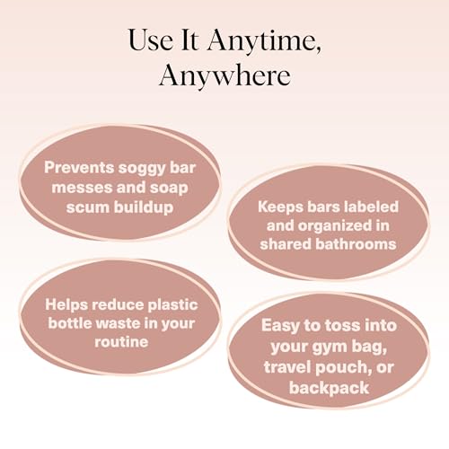 Kitsch Recycled Mesh Soap Saver Bag Set for Shampoo & Body Bars (3 Pack)