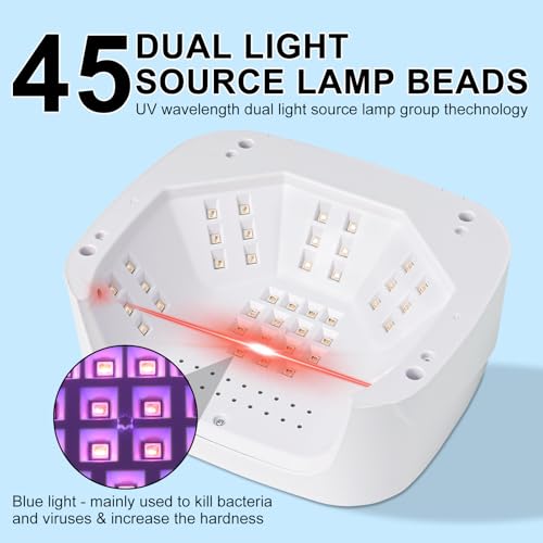 LimeGirl UV LED Nail Lamp Kit - Cordless Rechargeable Gel Polish Dryer