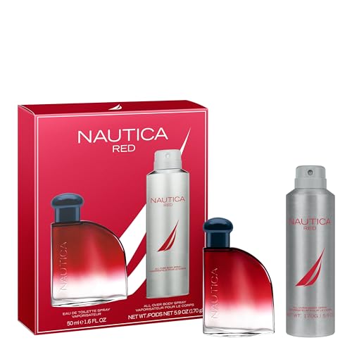 Nautica Red Men's Eau de Toilette & Body Spray Gift Set