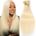 613 Blonde Straight Human Hair Bundles 22 24 26 Inch
