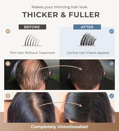 Keratin Hair Fibers for Thinning Hair - Medium Brown 15g