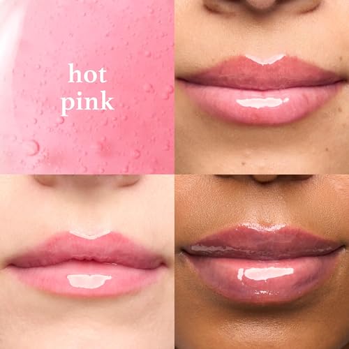 Julep So Plush Glossy Lip Oil Hot Pink - Hydrating Lip Tint & Gloss