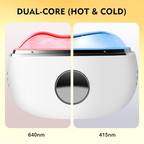 Electric Gua Sha Facial Massager with Red Light Therapy & Hot/Cold