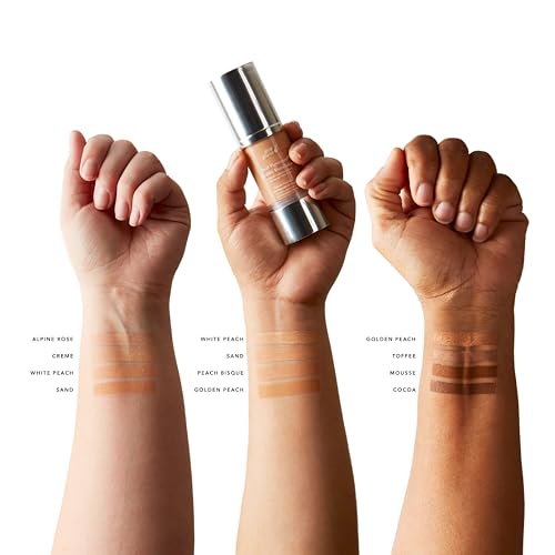 LAURA GELLER Baked Balance-n-Brighten Foundation with Retractable Airbrush Kabuki Brush Makeup Set, Light (2 PC)