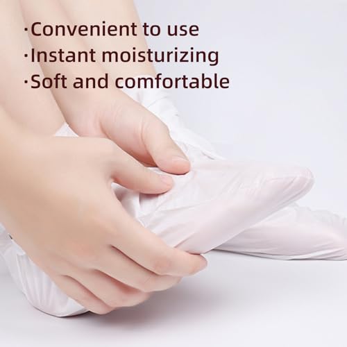 Milk Foot Masks Set for Deep Hydration - 6 Pack Moisturizing Socks