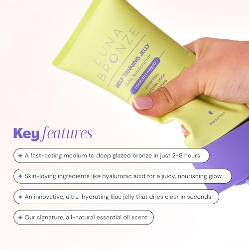 Luna Bronze Self Tanning Jelly | Purple Tanner with Hyaluronic Acid