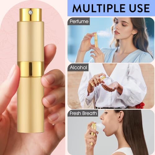 6-Pack 8ML Refillable Perfume Atomizer Travel Spray Bottle