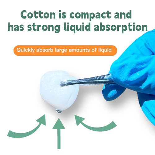 UAN Sterile Medical Cotton Balls - 100% Pure Cotton Wound Care (20 Packs)
