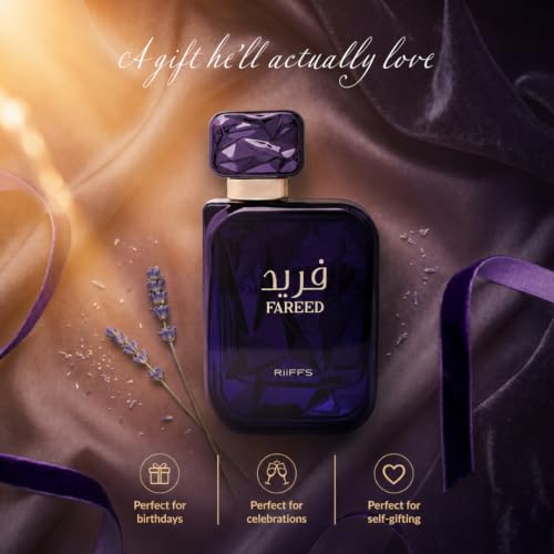 RiiFFS Fareed Eau de Parfum for Men - Long Lasting Fresh Spicy Fragrance 100ml