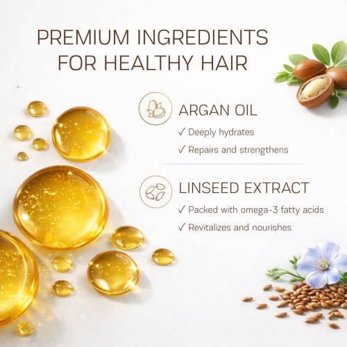 Argan Oil Hair Treatment for Frizz Control & Smoothing