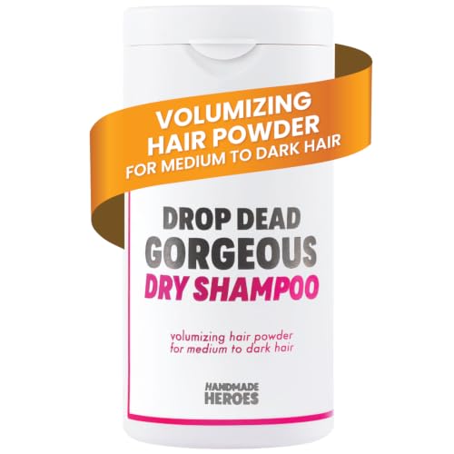 Handmade Heroes Dry Shampoo Powder for Dark Hair, 1.8oz