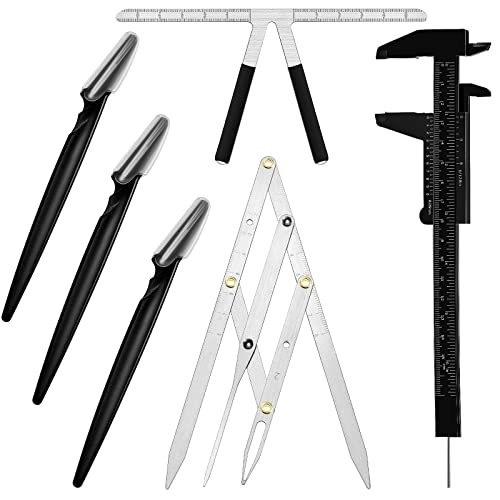 Eyebrow Ruler Kit - 6-Piece Tattoo Positioning & Shaping Tool