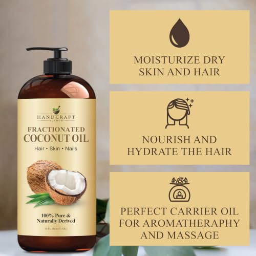 Handcraft Blends Fractionated Coconut Oil - 16 Fl Oz