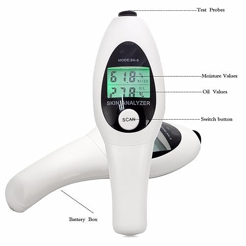 Skin Moisture Oil Analyzer Pen with LCD Display