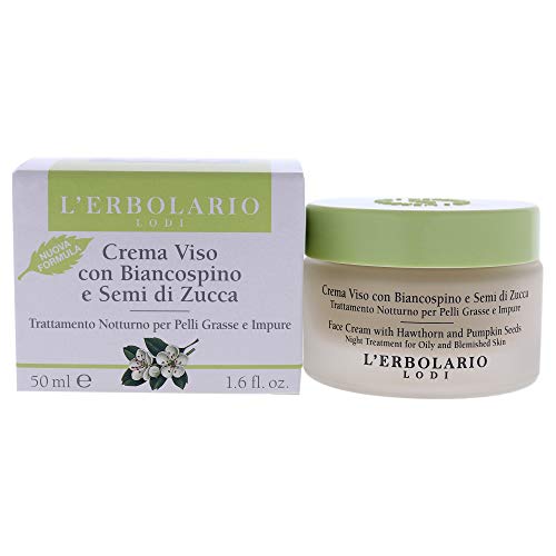L'ERBOLARIO Face Cream with Hawthorn and Pumpkin Seeds by for Unisex - 1.6 oz Cream