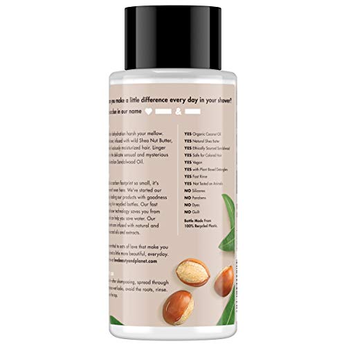 Love Beauty and Planet Purposeful Hydration Shea Butter & Sandalwood Cleansing Conditioner, 13.5 oz