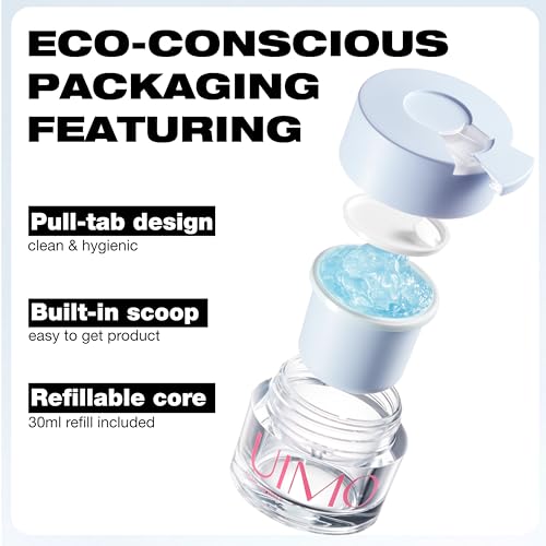 Face Primer, Hydrating Gel Makeup Base for Smooth Skin, Long-Lasting Dewy Finish, 8-Hour Moisture, 2.11 Fl Oz Total (1.01 Fl Oz + 1.1 Fl Oz Refill)