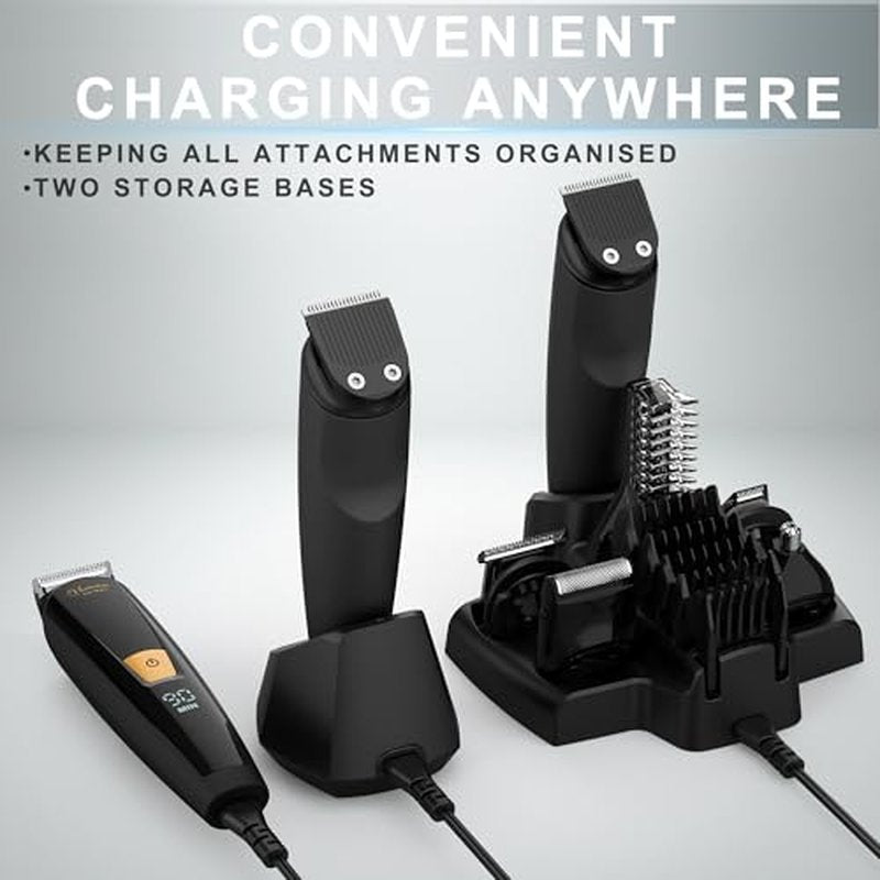 Hatteker 21-in-1 Mens Grooming Kit - Beard, Body & Groin Trimmer