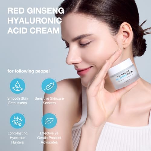 Donginbi LAB 1899 Red Ginseng Hyaluronic Cream - Deep Hydrating Cream for Dry Skin, Face Moisturizer with Hyaluronic Acid, Korean Red Ginseng, Korean Skin Care Gifts for Women, 1.69 floz
