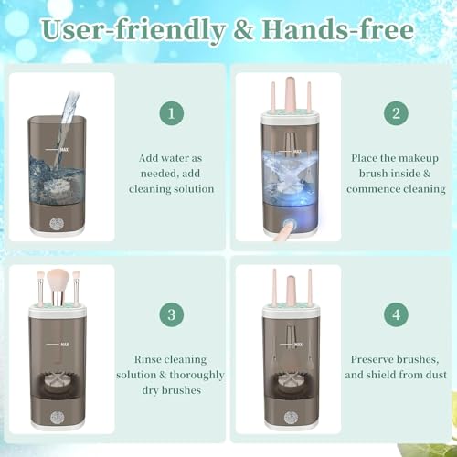 Electric Makeup Brush Cleaner - Automatic USB Portable