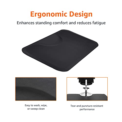 Amazon Basics Anti-Fatigue Salon & Barber Floor Mat, Non-Slip, 3ft x 5ft