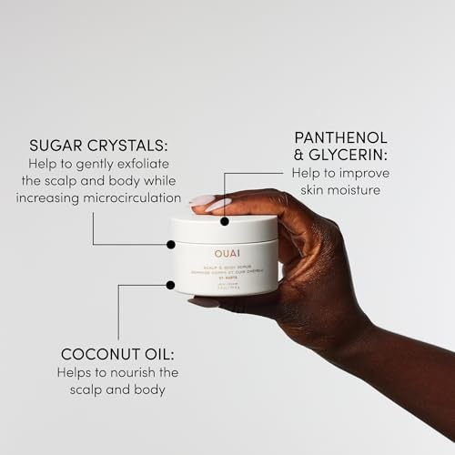 OUAI St. Barts Travel Bundle – Body Scrub, Shower Gel, Hydrating Cream & Hair & Body Mist (4 count, travel sizes)