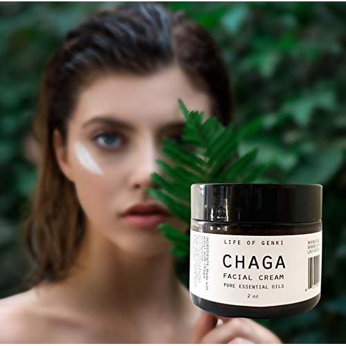 Chaga Mushroom Face Lotion 2oz ? All Natural, Cedarwood Scent, Shea Butter Moisturizer, Antioxidant, Paraben Free, Made in USA